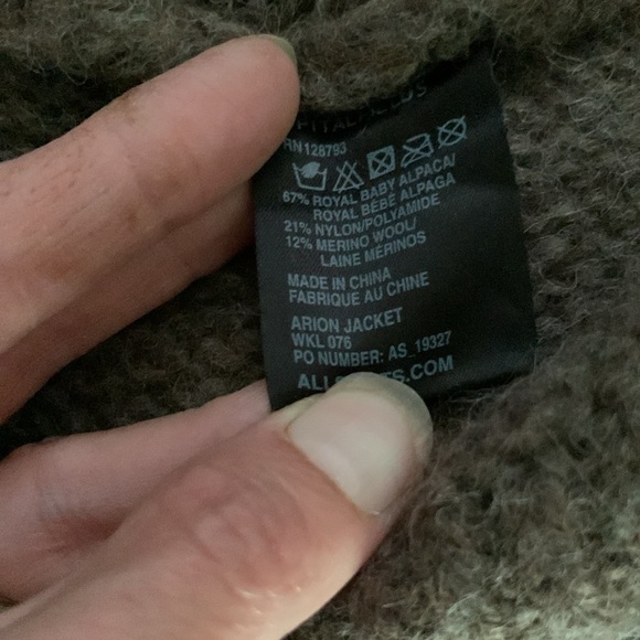 EUC All Saints Arion sweater jacket - Picture 8 of 9